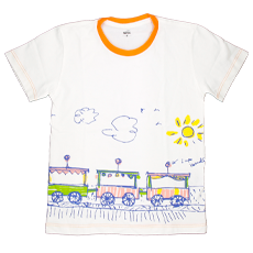 CAMISETA INFANTIL TRENZINHO | LINA BO BARDI