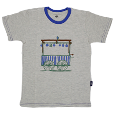 CAMISETA INFANTIL CARRINHO DE PIPOCA | LINA BO BARDI