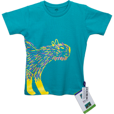 CAMISETA INFANTIL AZUL CAPIVARA | BICHOS LÚDICOS